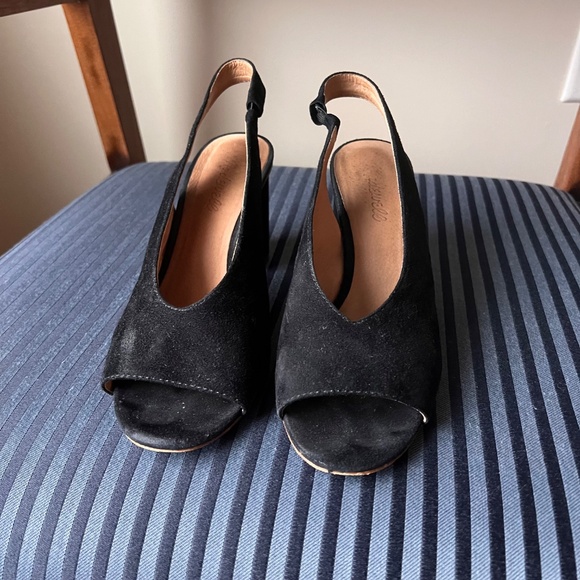 Madewell Alana Slingback Sandal in Black - Picture 3 of 9